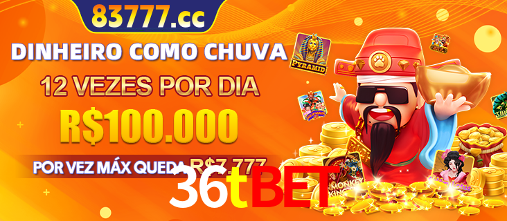Banner do programa de recompensas Recomende para amigos do 36tbet, detalhando os bônus por convidar amigos, com prêmios que chegam a R$288.888.